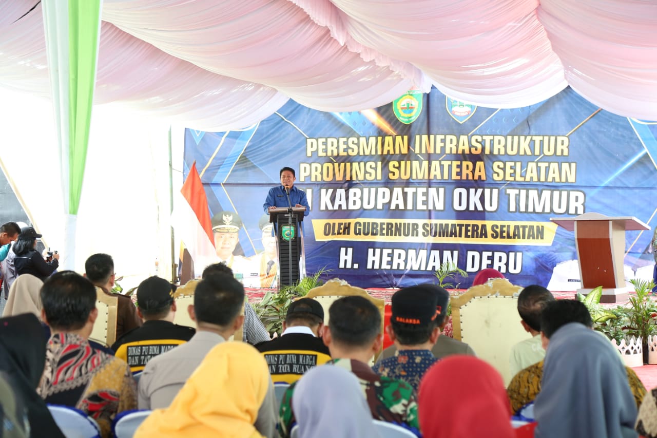 Herman Deru Terus Lakukan Pemerataan Pembangunan Infrastruktur di Kabupaten/kota