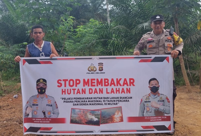 Tetap Eksis Himbau Masyarakat Stop Bakar Lahan