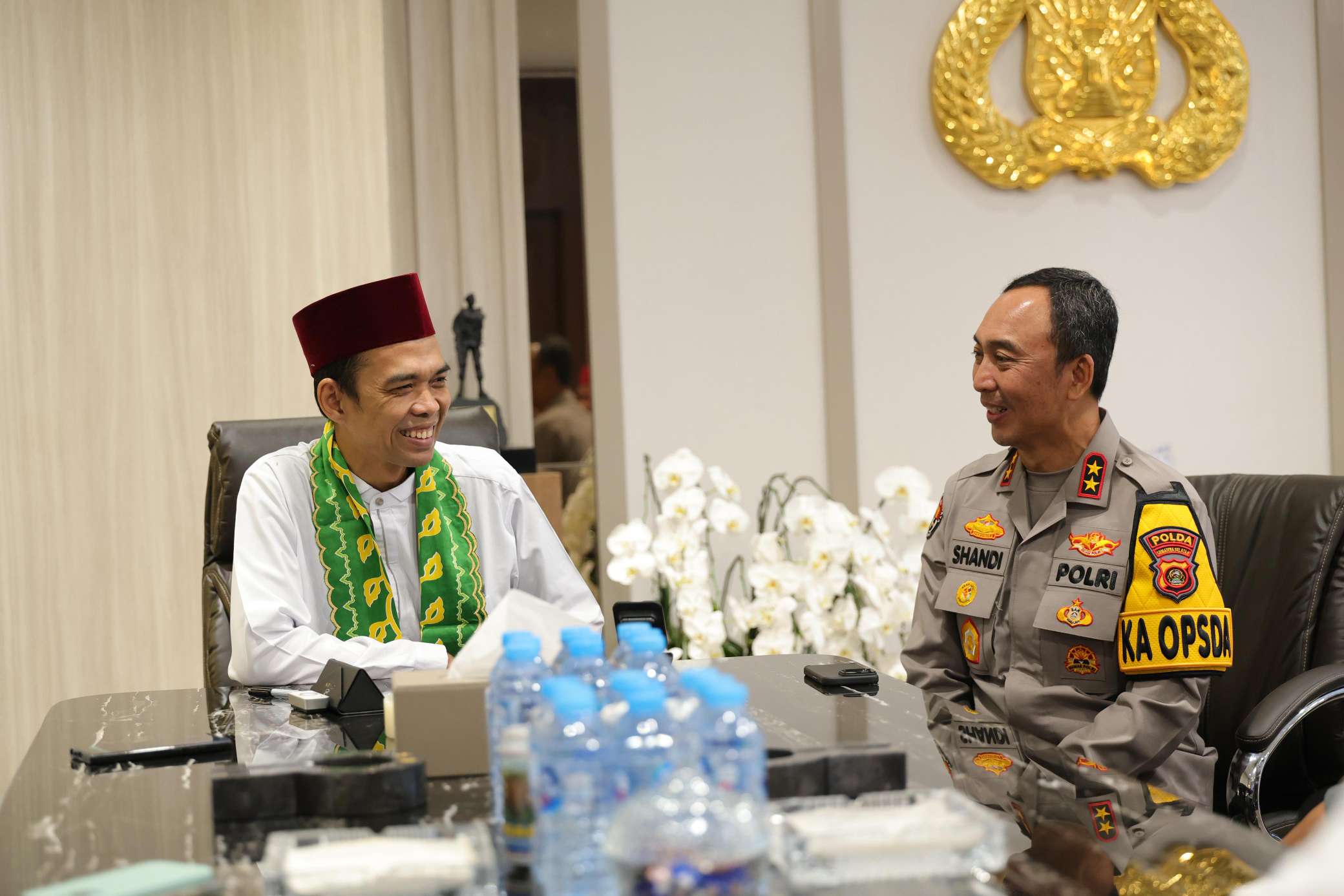 Ustaz Abdul Somad Jadi Khatib Jumat di Mapolda Sumsel, Ingatkan Tugas Polisi Adalah Amanah