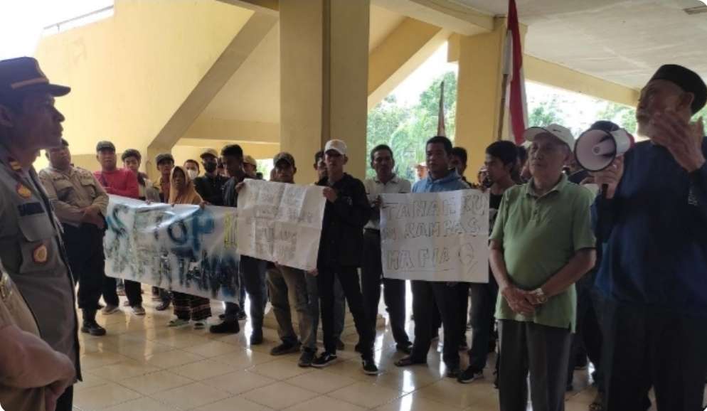 Warga Teluk Tenggulang, Tungkal Ilir Gelar Aksi Damai, Tuntut Keadilan Terkait Lahan Diduga Diserobot