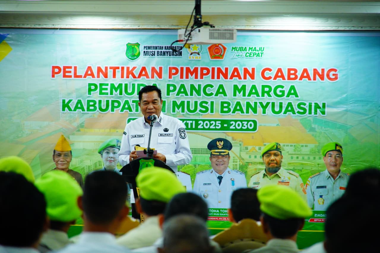 PPM Muba Periode 2025–2030 Dikukuhkan, Bupati Toha Tekankan Peran Strategis Pemuda Jaga Kebangsaan