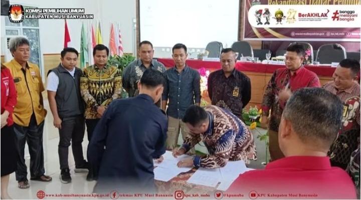 KPU Kabupaten Musi Banyuasin Tetapkan Daftar Pemilih Sementara (DPS) untuk Pilkada 2024