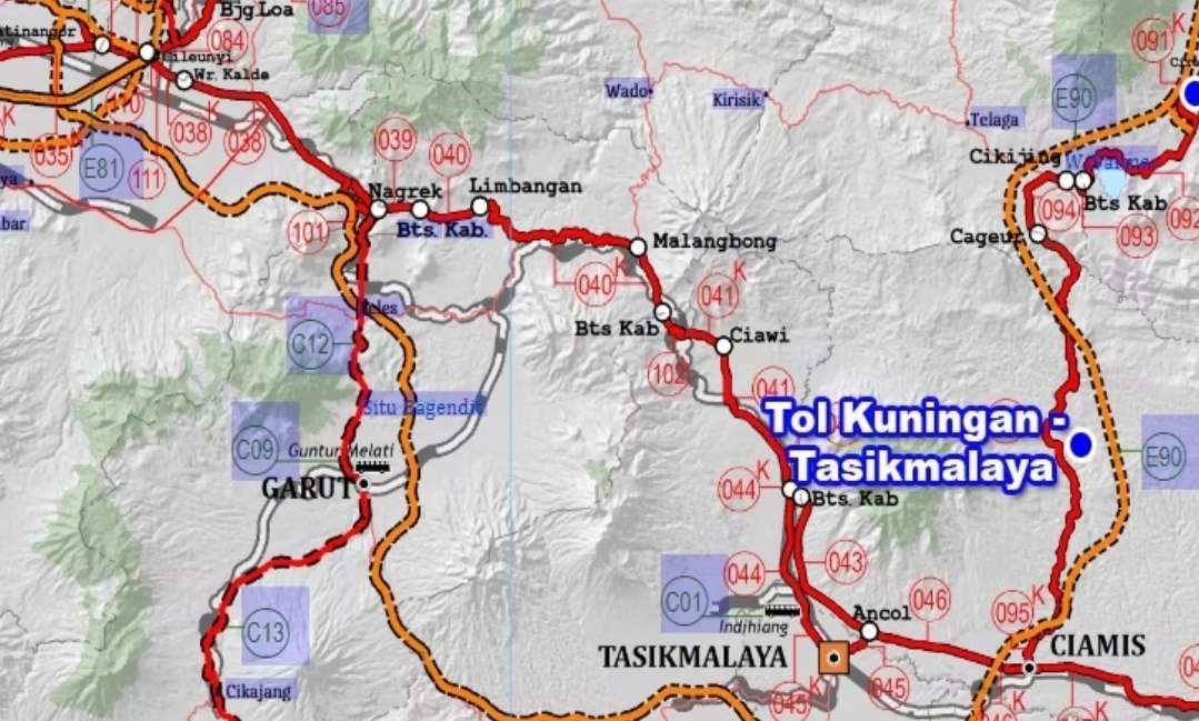 Inilah Peta Tol Cirebon - Kuningan, Kemungkinan Wilayah yang Dilewati