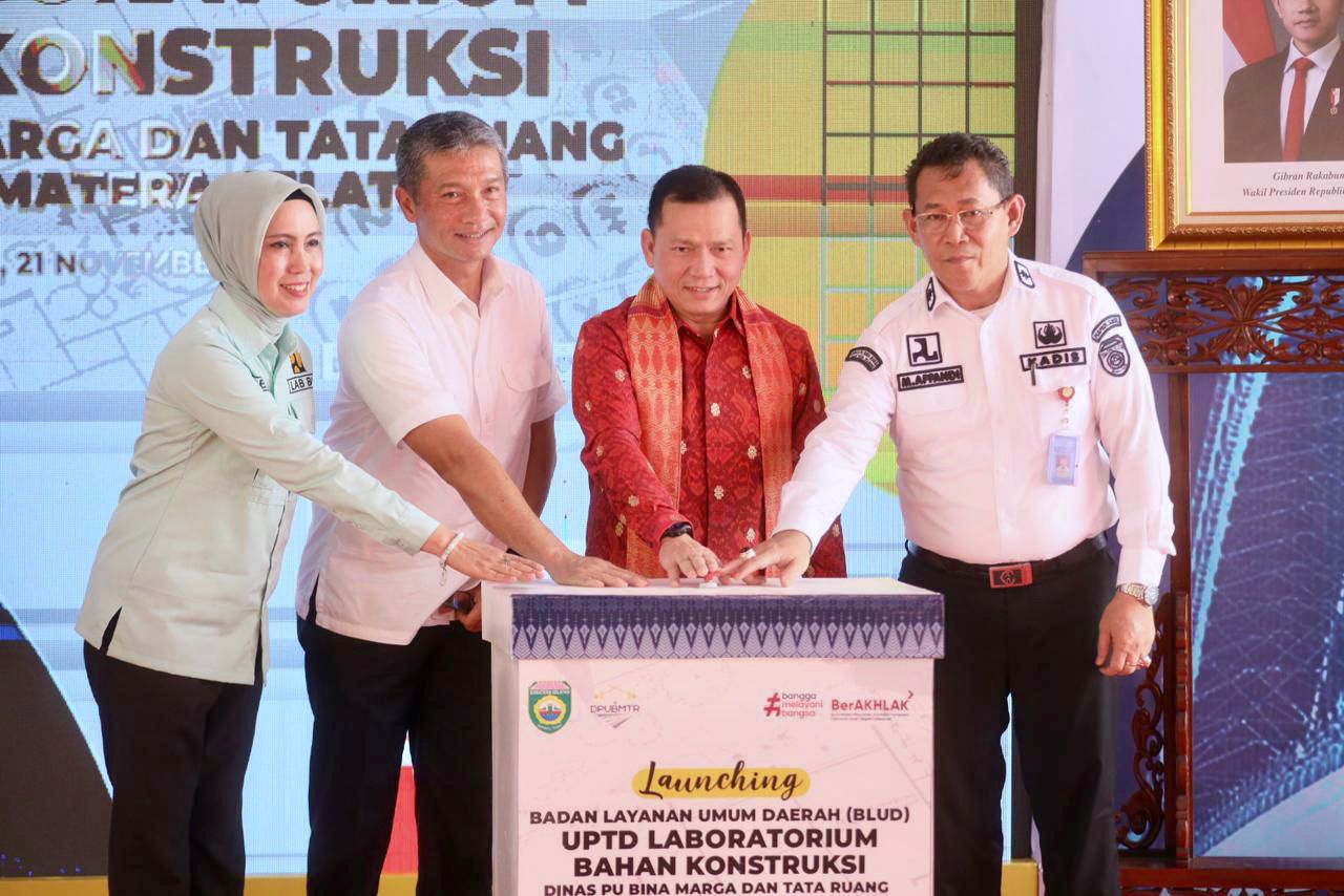 UPTD laboratorium konstruksi Dinas PU BMTR Sumsel Resmi Jadi BLUD, Diharapkan Infrastruktur Makin Baik