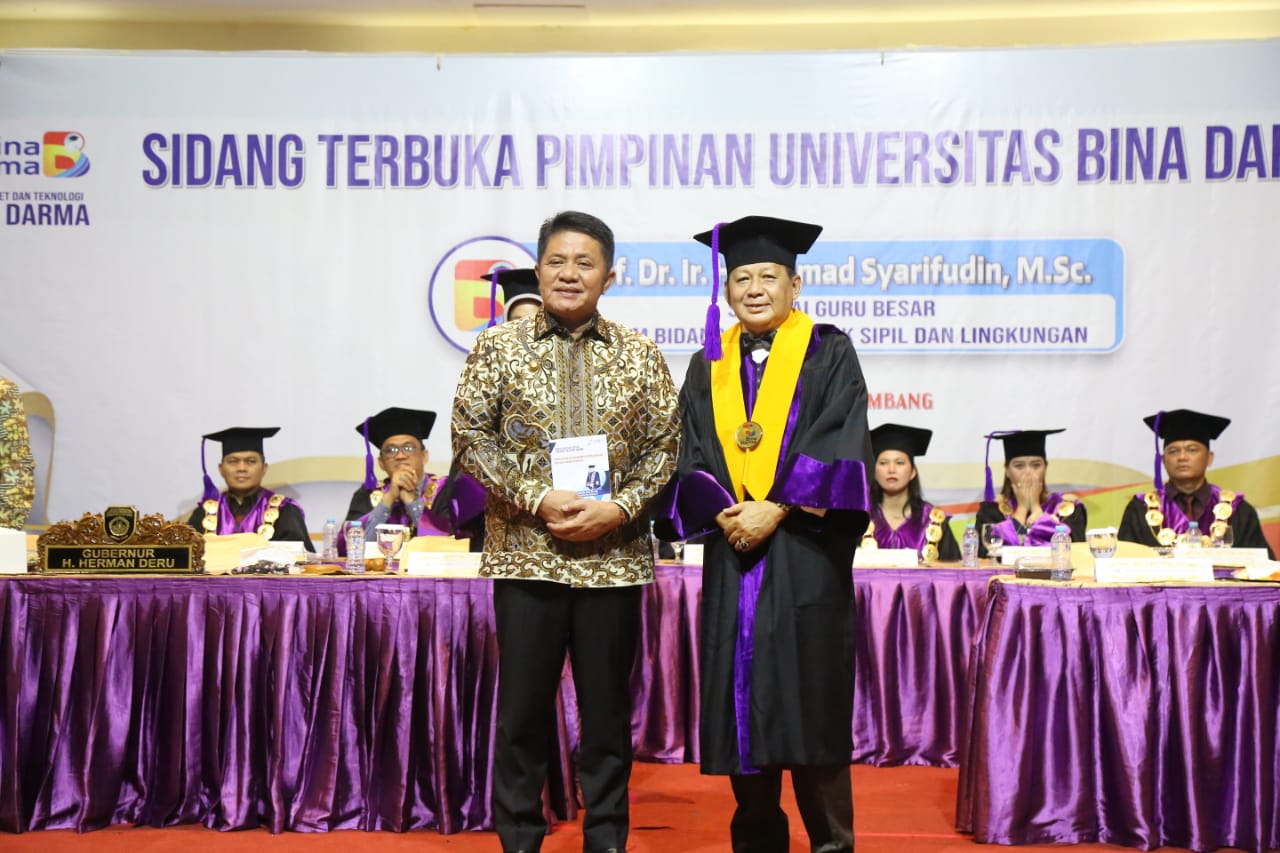 Herman Deru :  Orasi Ilmiah  Prof Dr. Ir. H. Achmad Syarifudin, M.Sc  Dapat  Menjadi Navigasi Pengolaan Sistem