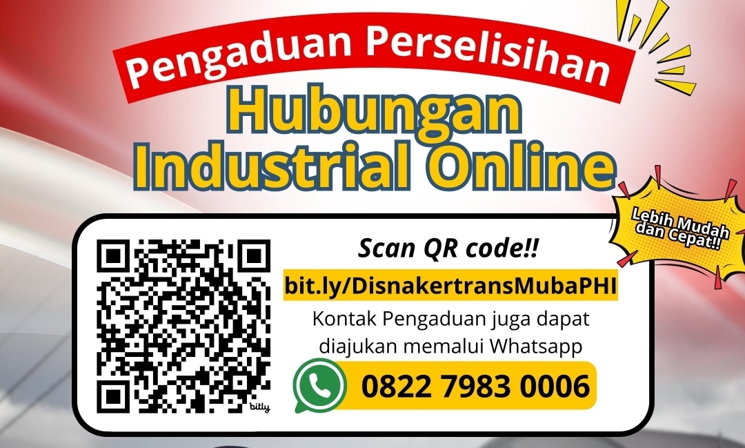 HUT RI ke-80, Disnakertrans Muba Luncurkan Layanan Pengaduan Ketenagakerjaan Berbasis Digital