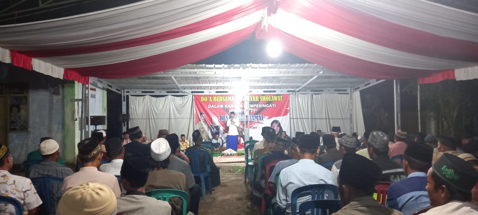 Desa Cinta Damai Gelar Doa Bersama dan Istighosah, Peringati HUT RI Serta HUT Desa