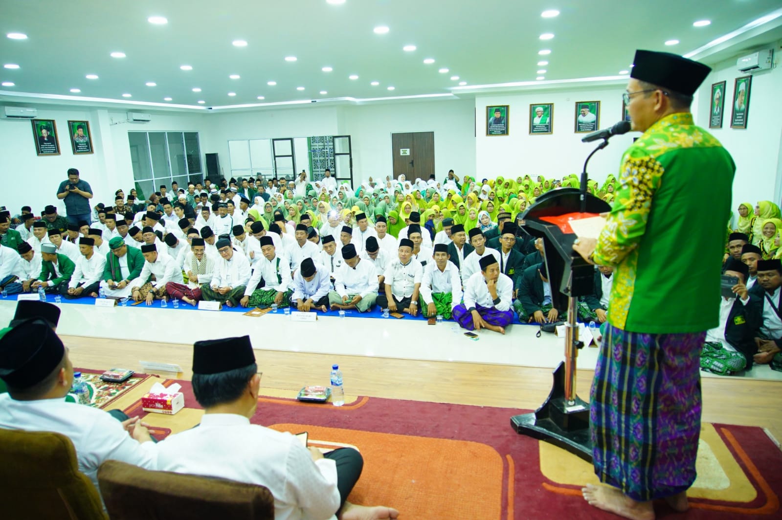 Hadiri Halal Bihalal dan Pelantikan MWCNU, Ini Pesan Wabup Rohman 