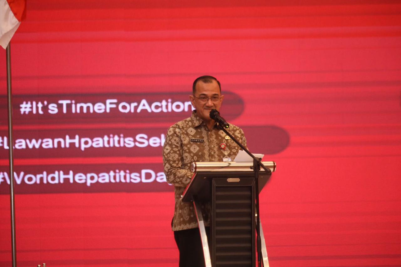 Pj Sekda Sumsel Ajak Kolaborasi Tangani Hepatitis di Hari Hepatitis Sedunia