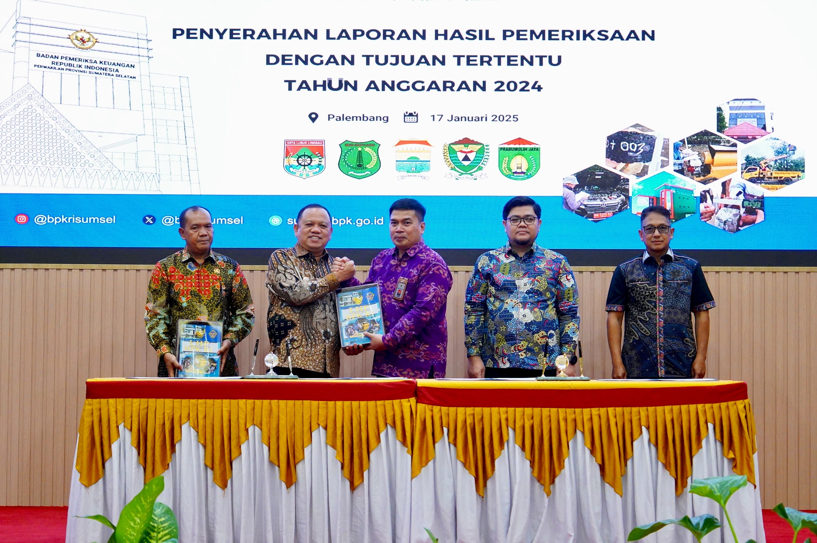 Pj Bupati Muba Sandi Fahlepi Terima LHP Semester Dua Tahun Anggaran 2024