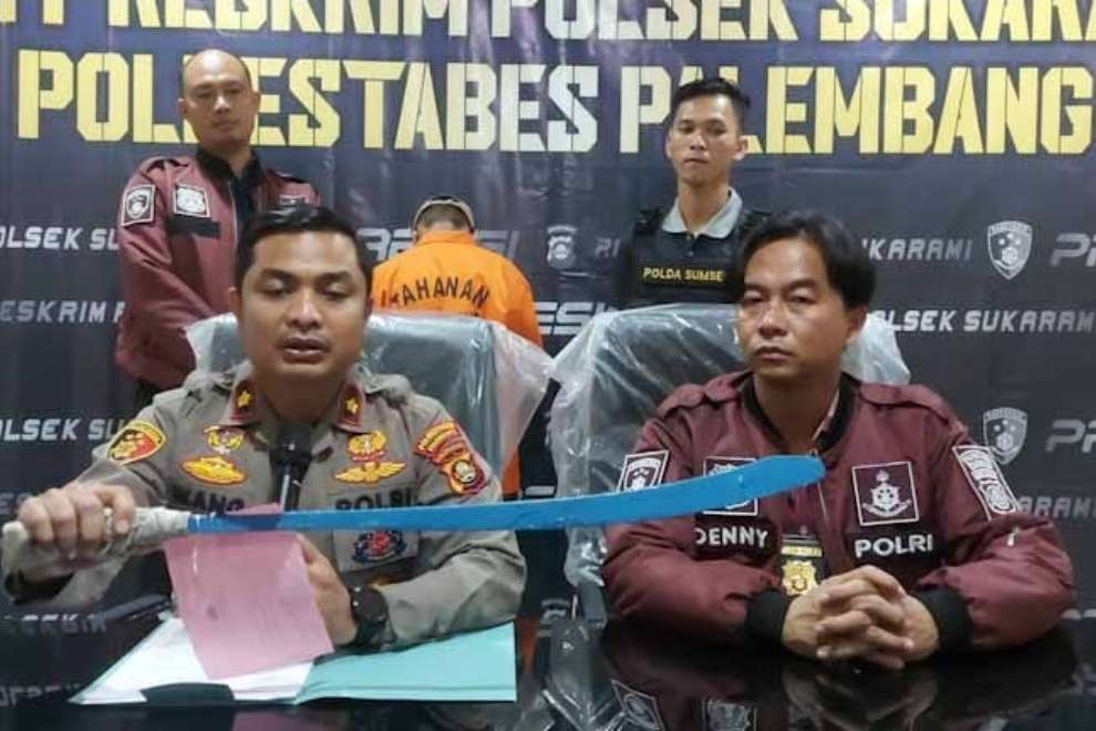 Polisi Gagalkan Rencana Aksi Tawuran Pelajar Di Kota Palembang, Oknum Pelajar Bawa Parang Panjang Diamankan