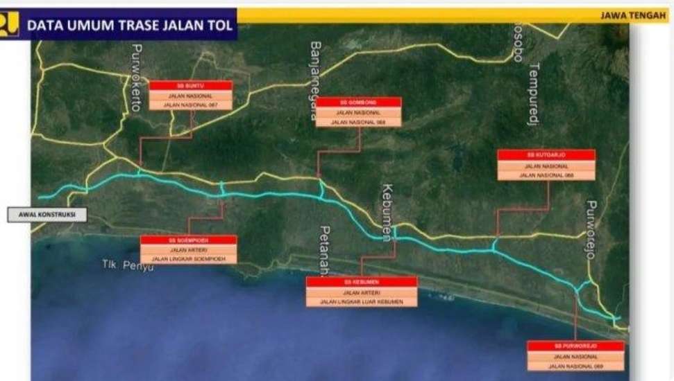 Membentang Sepanjang 121 KM, Ratusan Desa Bakal Terdampak Tol Cilacap - Jogja, Berikut Daftarnya