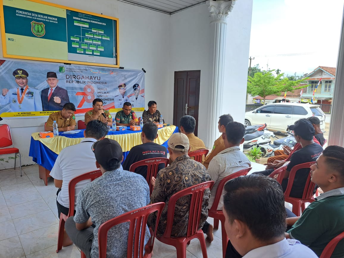 Pemerintah Kecamatan Sungai Lilin Gelar Pembinaan Perangkat di Desa Berlian Makmur