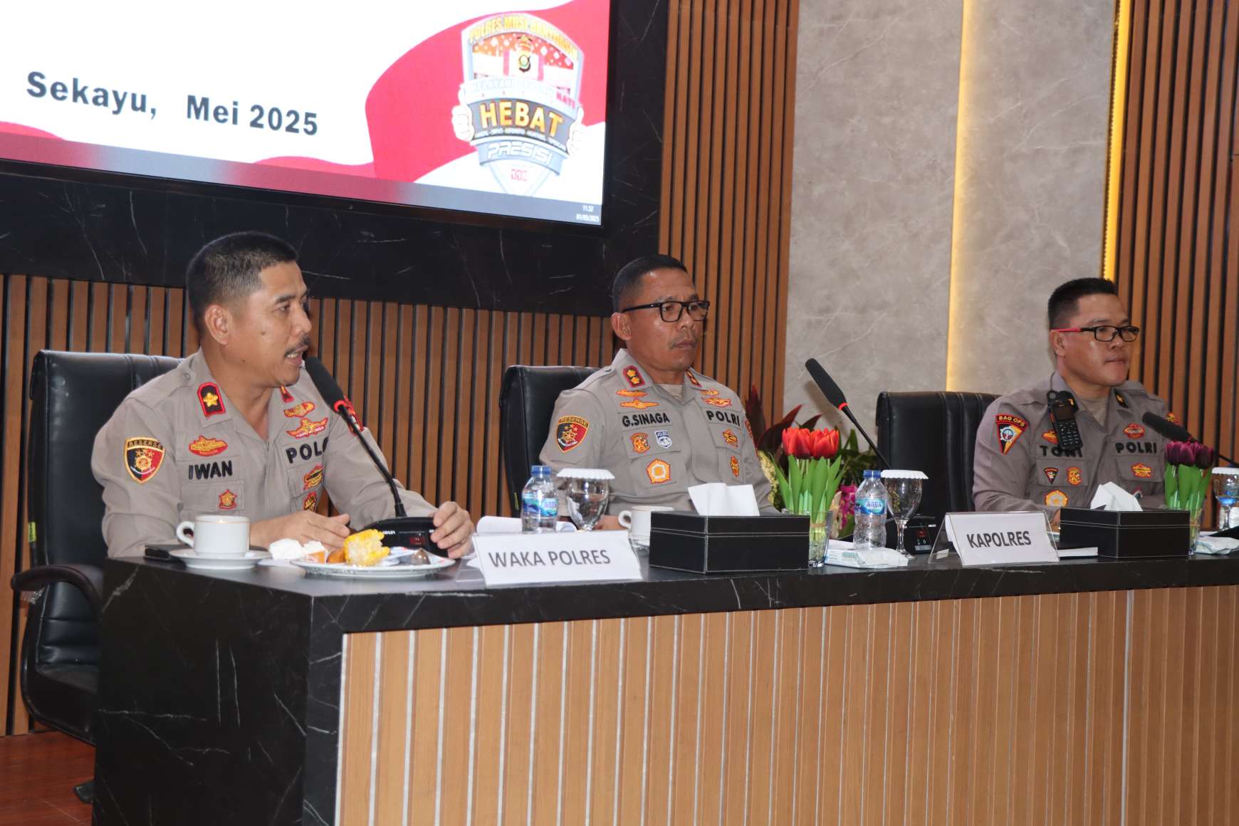 Hasil Operasional dan Anev Bulanan Polres Muba, Polsek Bayung Lencir Capai Hasil Terbaik