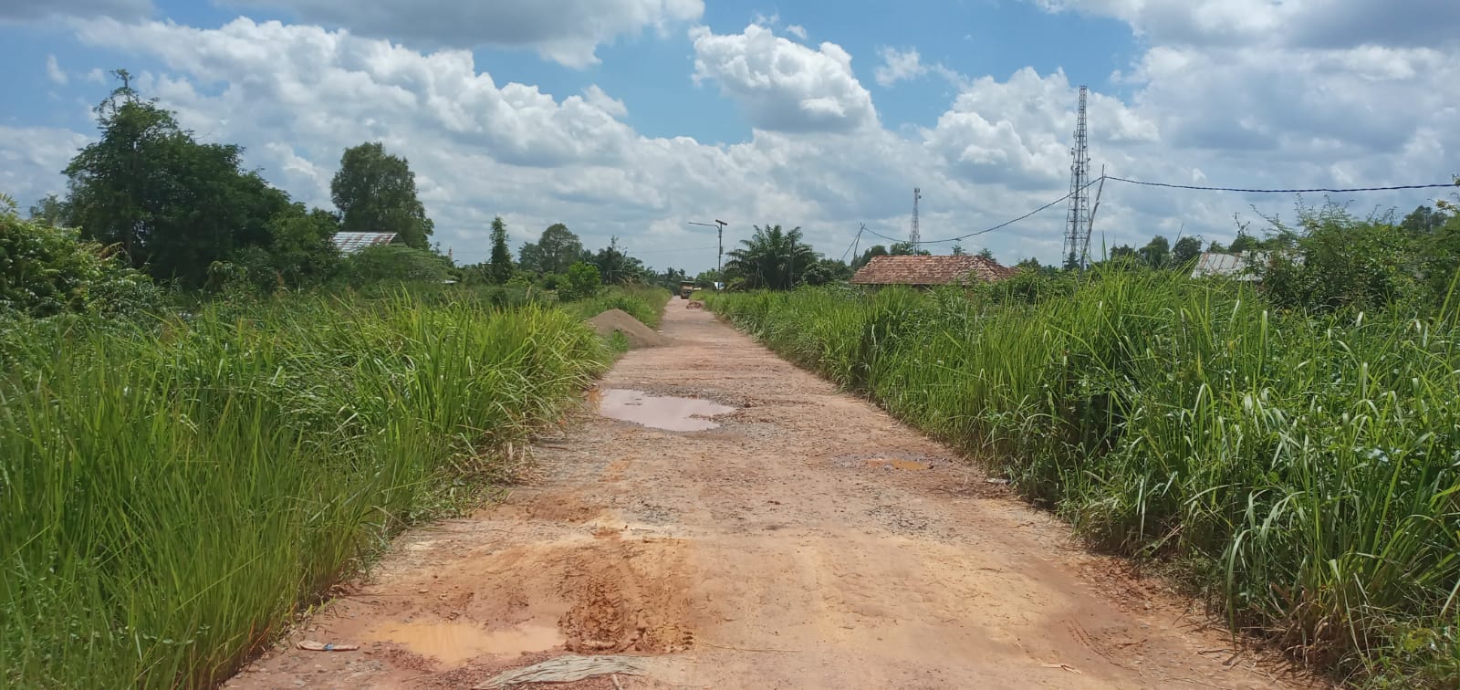 Jalan Padat Mulai Banyak Rusak, Warga Berharap Ditimbun