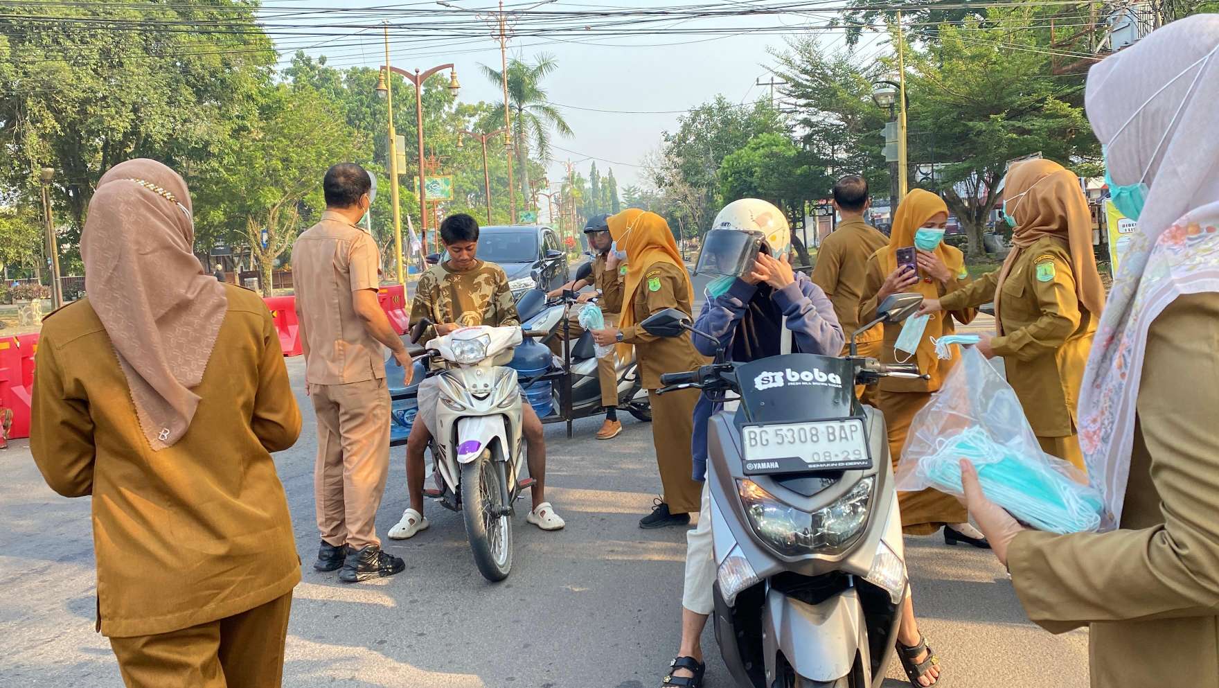 Dinkes Muba Bagikan 1.000 Masker, Tingkatkan Pencegahan Risiko ISPA