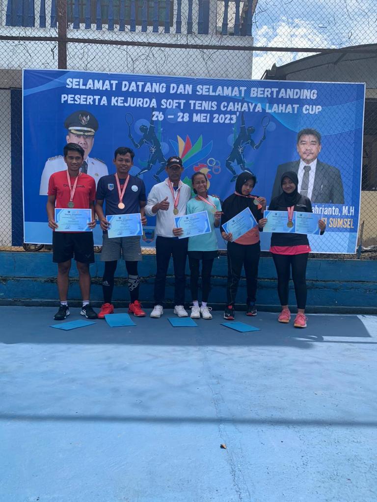 Atlet Muba Borong Medali Pada Kejurda Soft Tenis Cahaya Cup Di Lahat