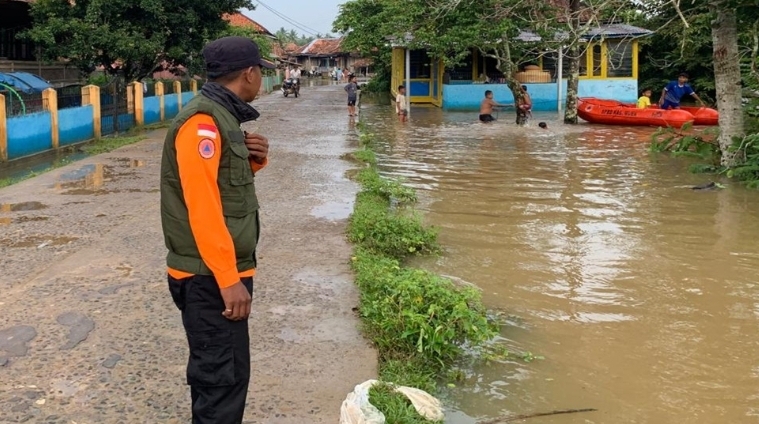 Beberapa Genangi Pemukiman, Banjir di Kerta Jaya di Muba Berangsur Mulai Surut