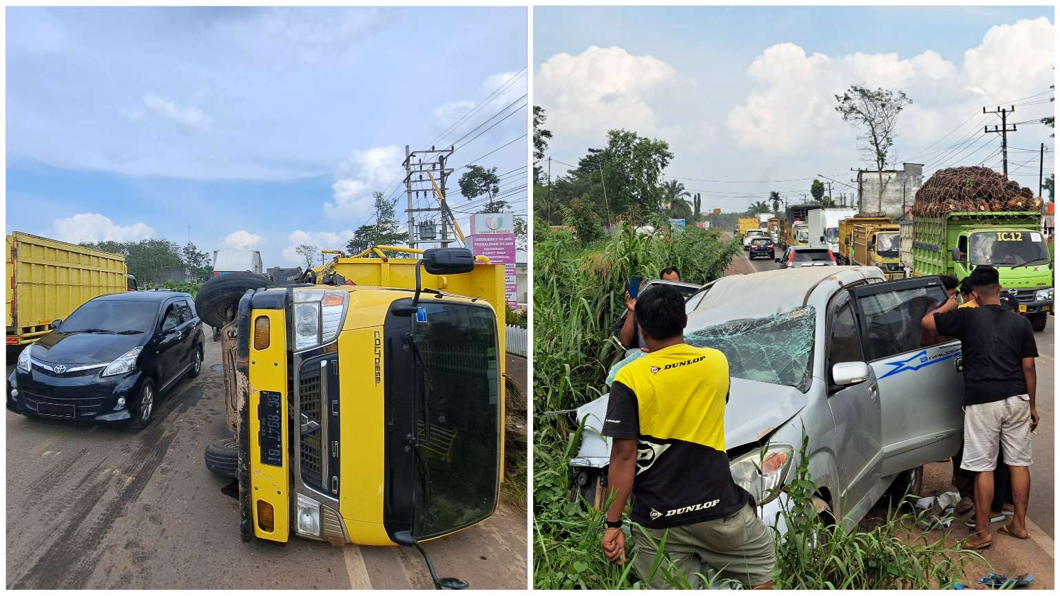 Kecelakaan Truk dan Mobil Minibus di Sungai Lilin, Begini Kondisi Sopirnya