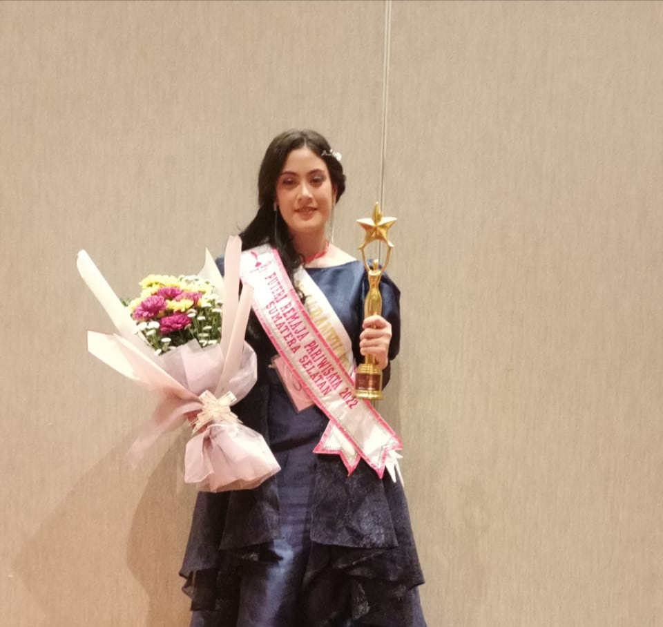 Soraya Angelina Putri Muba Raih Runner-up Puteri Remaja Pariwisata Sumsel