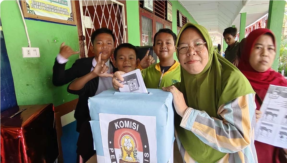 Bentuk Nyata Pembelajaran Demokrasi, SMP Perintis Ngulak Gelar Pemilihan Ketua OSIS