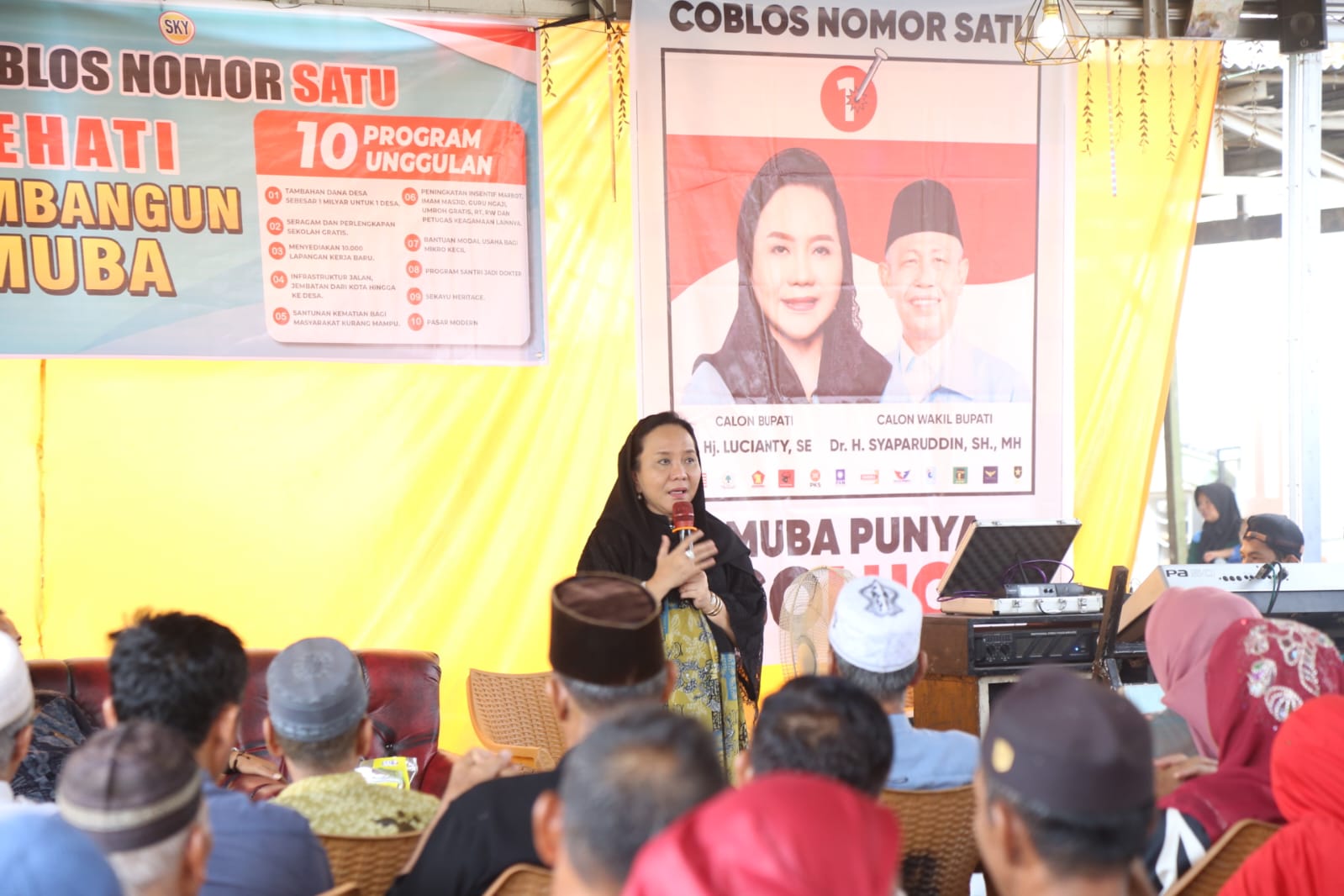 Tokoh Masyarakat Macang Sakti Akui Cabup Lucianty Punya Niat Tulus untuk Muba