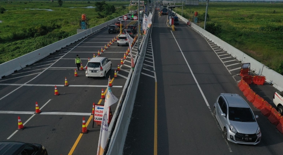 Libur Tahun Baru Islam, Volume Kendaraan di Tol Palembang–Lampung Meningkat Tajam