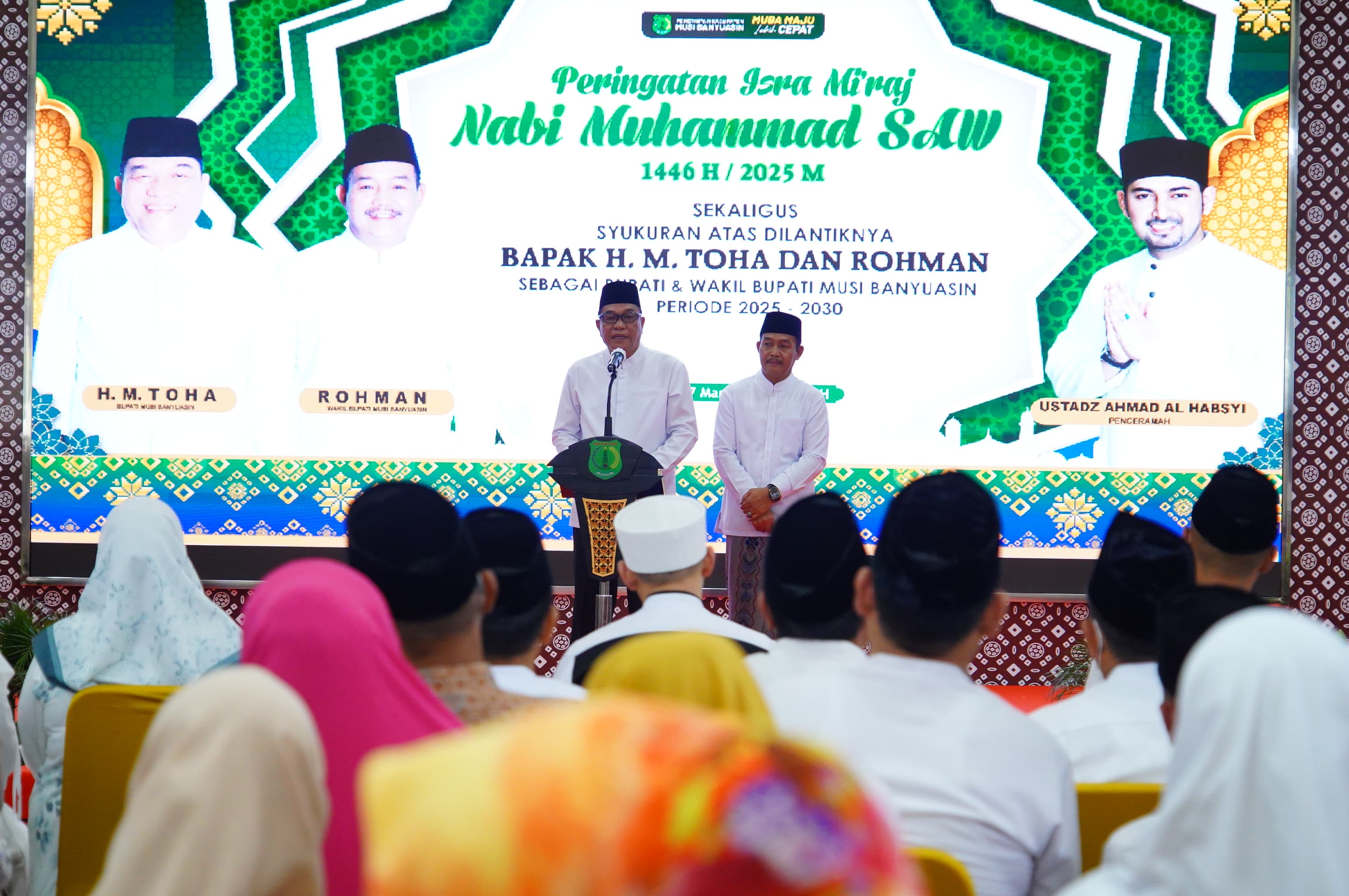 Pemerintah Kabupaten Muba Gelar Isra Mi'raj dan Syukuran Pelantikan Bupati-Wakil Bupati 2025-2030
