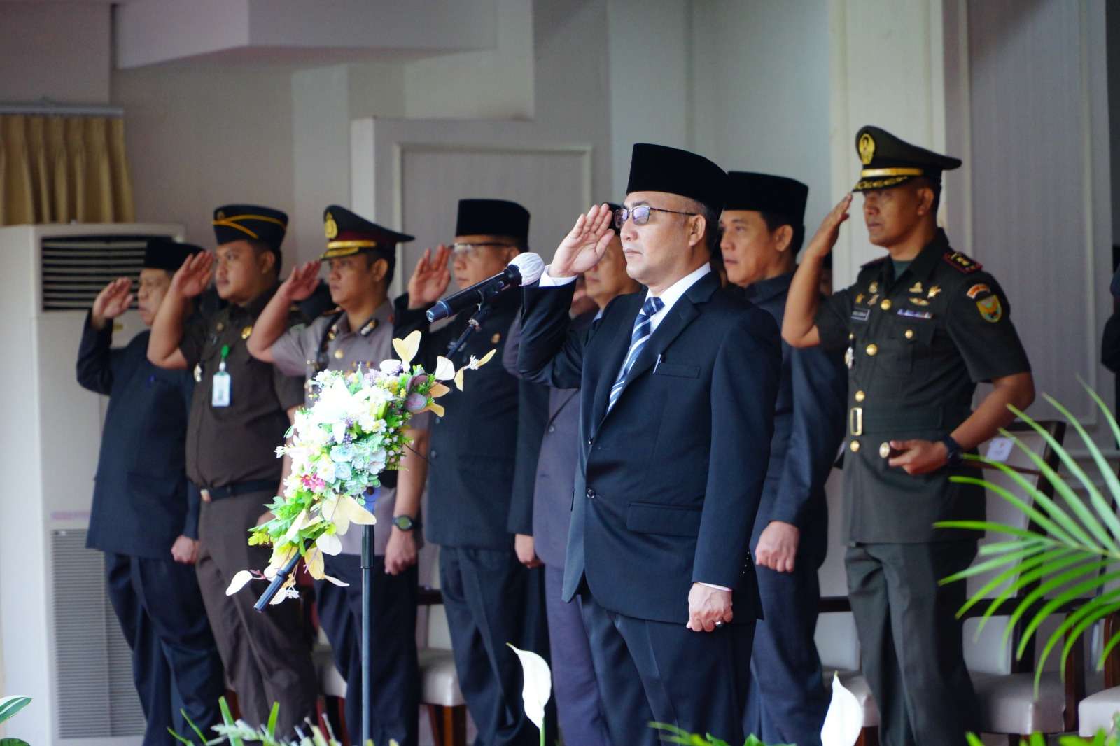 Pj Bupati Muba Apriyadi Pimpin langsung Upacara Hari Lahir Pancasila