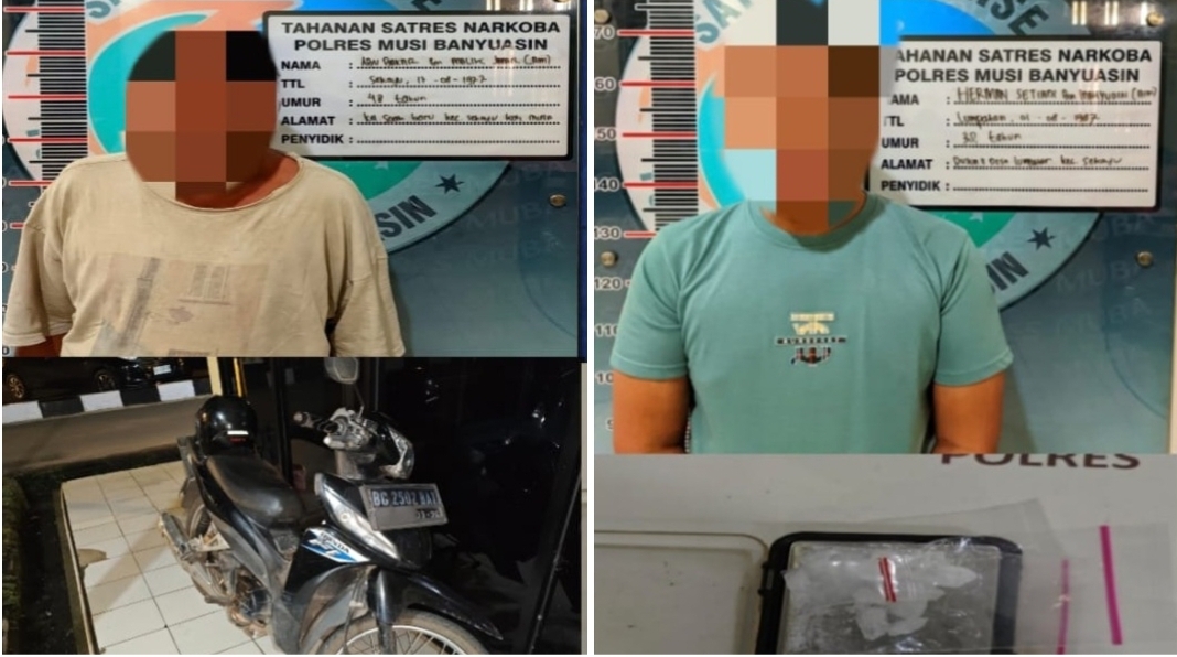 Satres Narkoba Polres Muba Amankan 2 Pria, Diduga Sebagai Pengedar