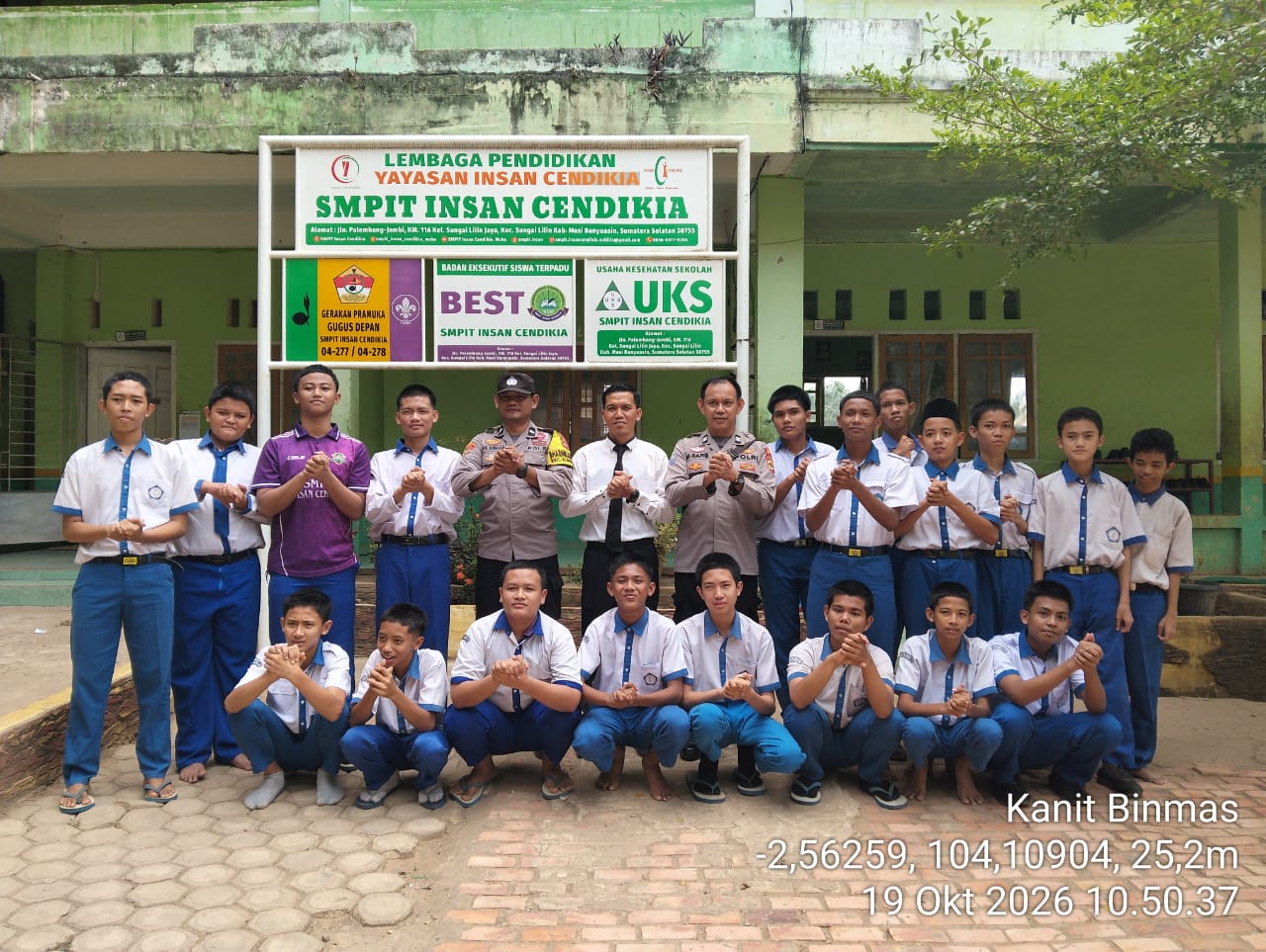 Polsek Sungai Lilin Sambangi SMP Insan Cendikia, Ajak Pelajar Jauhi Narkoba hingga Judi Online