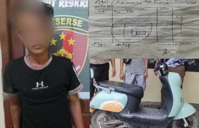 Curi Sepeda Listrik dan Tabung Gas, Pemuda Sungai Lilin Ditangkap Polsek Babat Supat