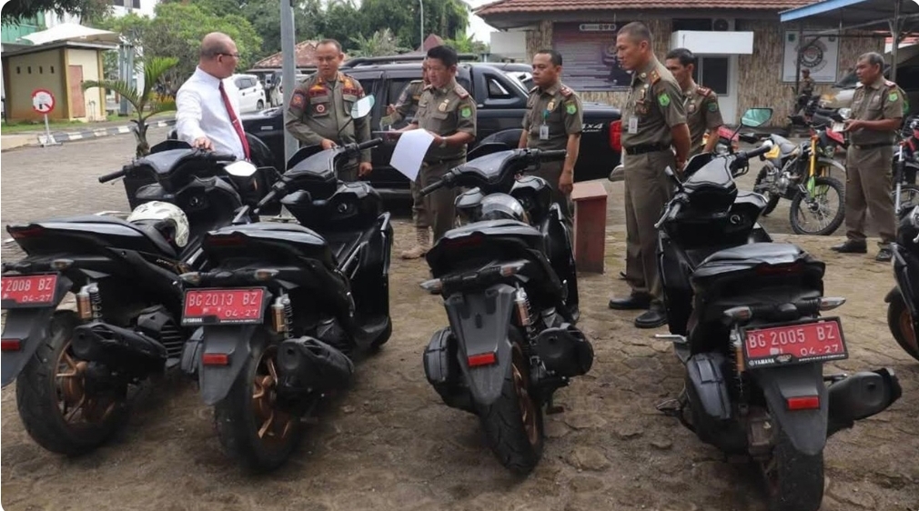 Satpol PP Muba Lakukan Pengecekan Data Kendaraan Dinas, Himbau Pemilik Kendaraan Taat Bayar Pajak