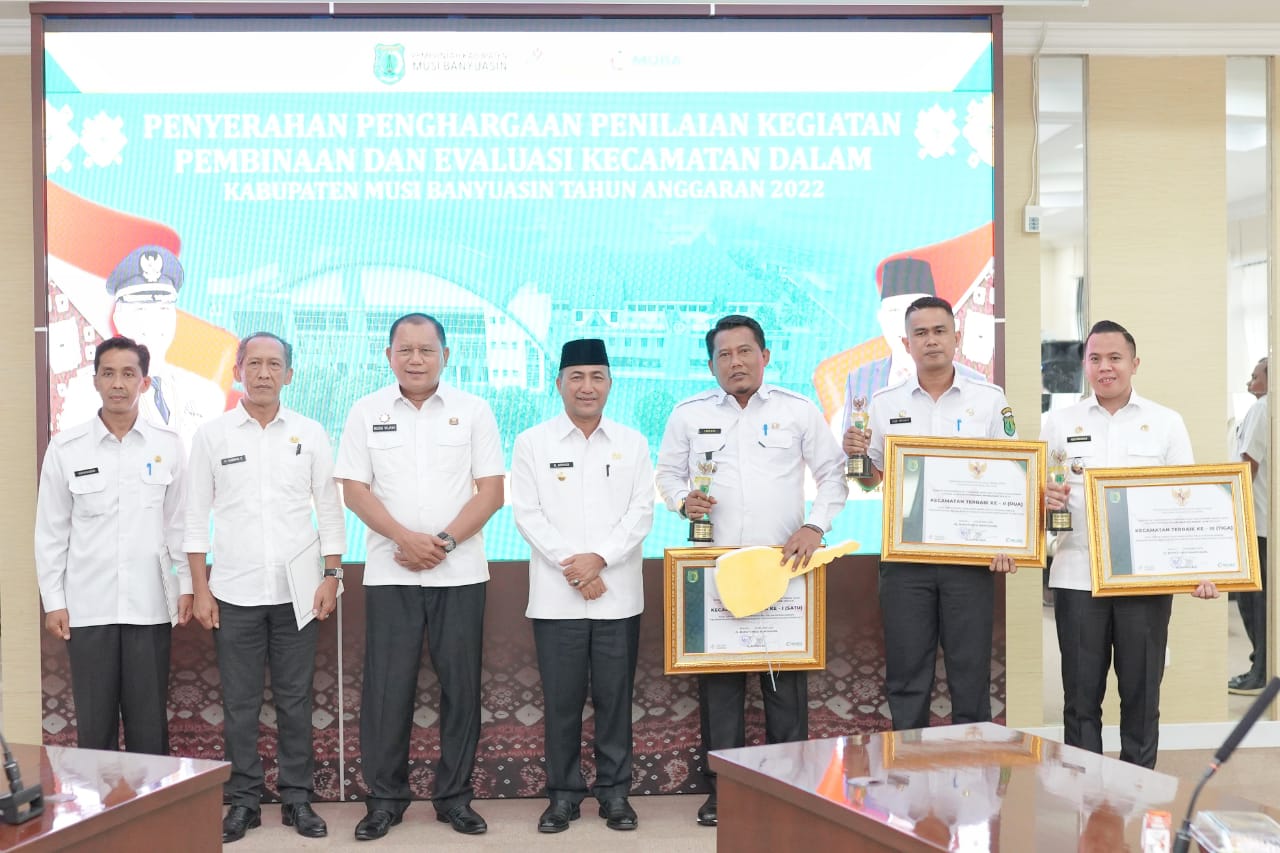 Selamat, Ini Tiga Kecamatan Terbaik di Muba