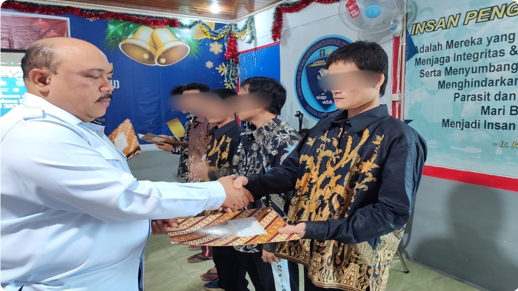 Lima Orang Warga Binaan Lapas Sekayu Dapat Remisi Natal