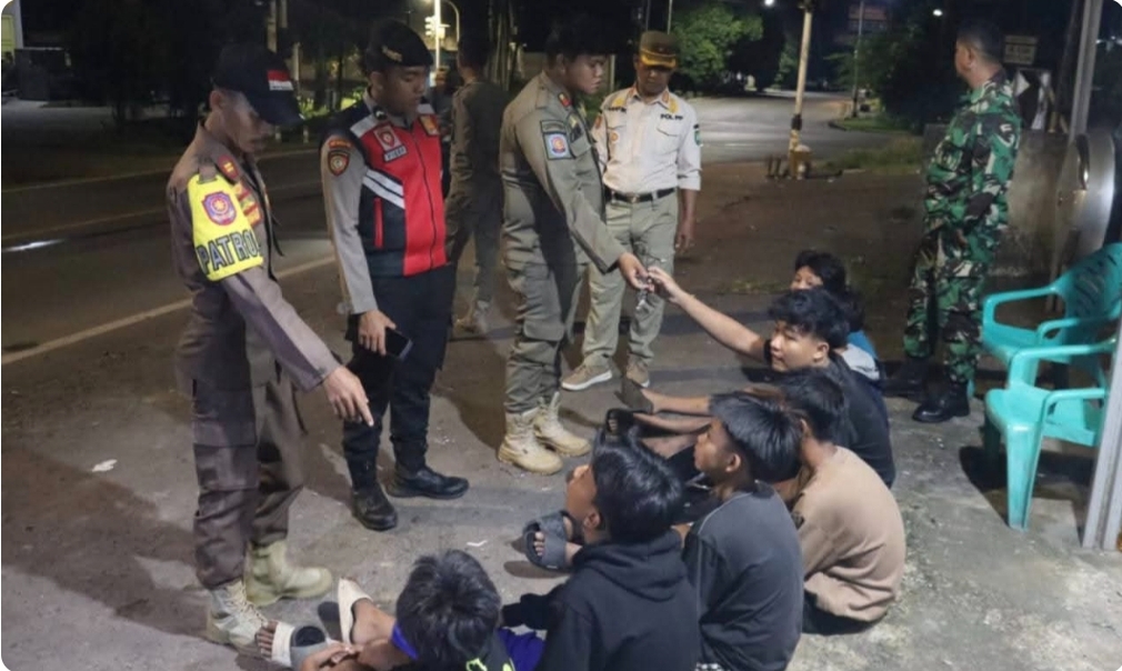 Satpol PP Muba Gelar Patroli Gabungan, Amankan Remaja Diduga Hendak Tawuran