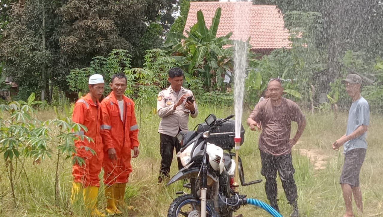 Inovasi Cegah Karhutla, Polsek Sanga Desa Polres Muba Luncurkan 'Belalang Tempur'