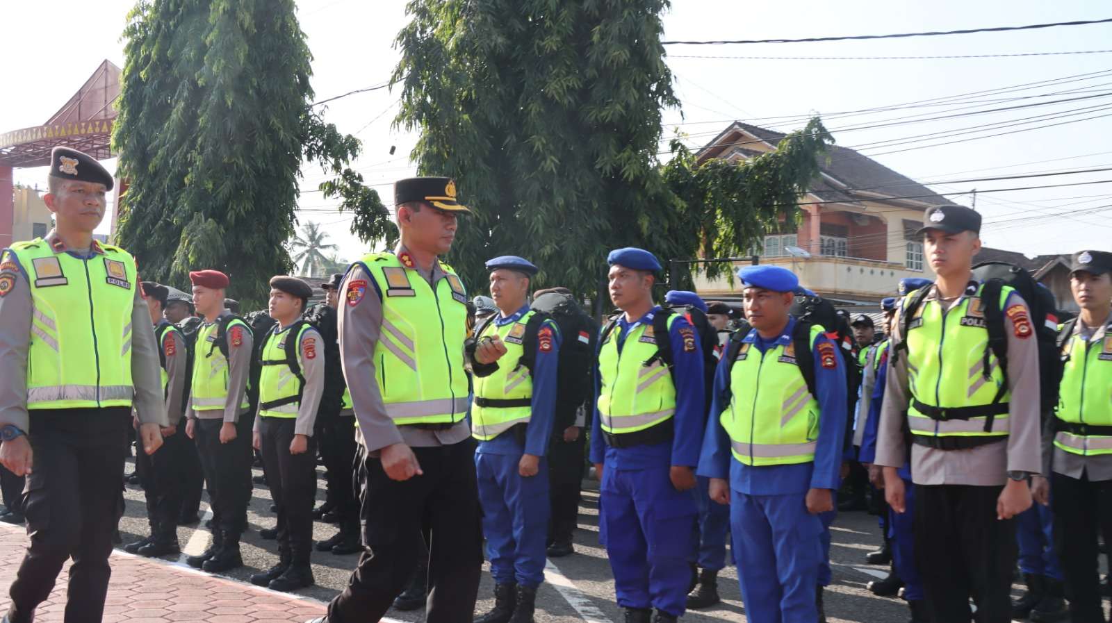 Polres Muba Terjunkan 544 Personil, Untuk Pengamanan Pemilu 2024 di TPS