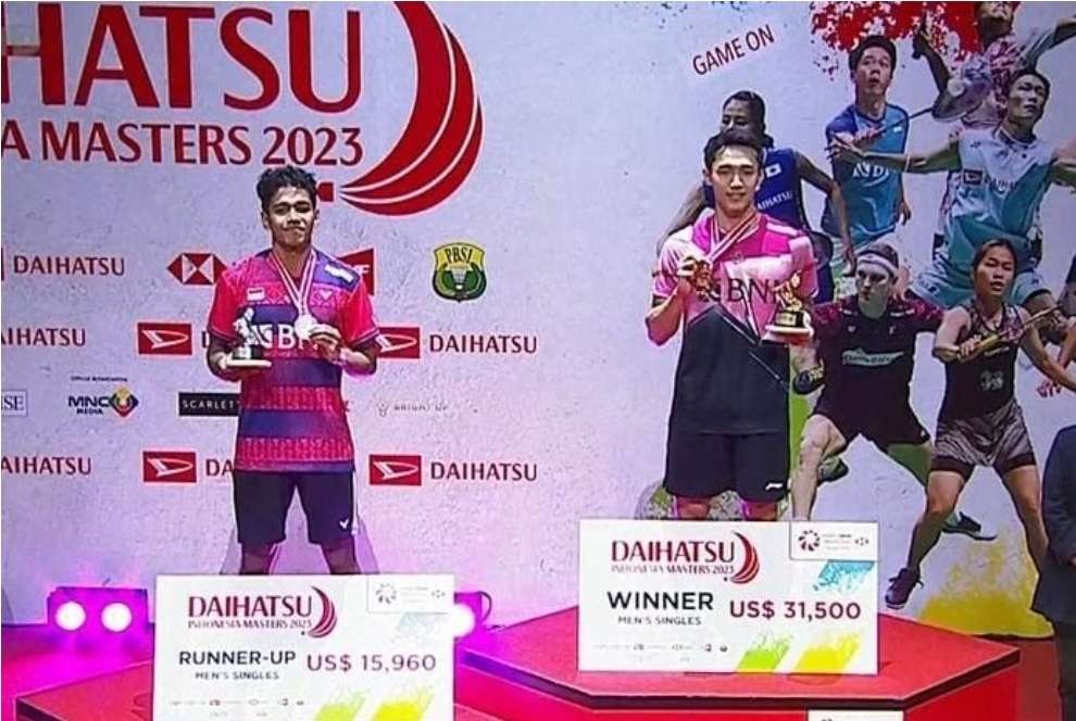 Juara Tunggal Putra Indonesia Master 2023 Milik Jojo, Kalahkan Chico 2 Game Langsung