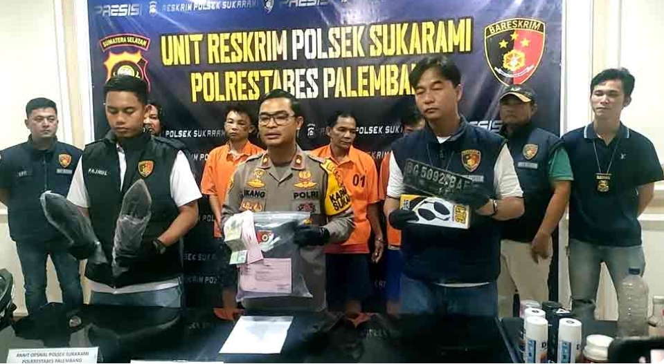 Komplotan Pencuri Motor di Kota Palembang Dibongkar, Ternyata Jual Hasil Curian Ke Muba