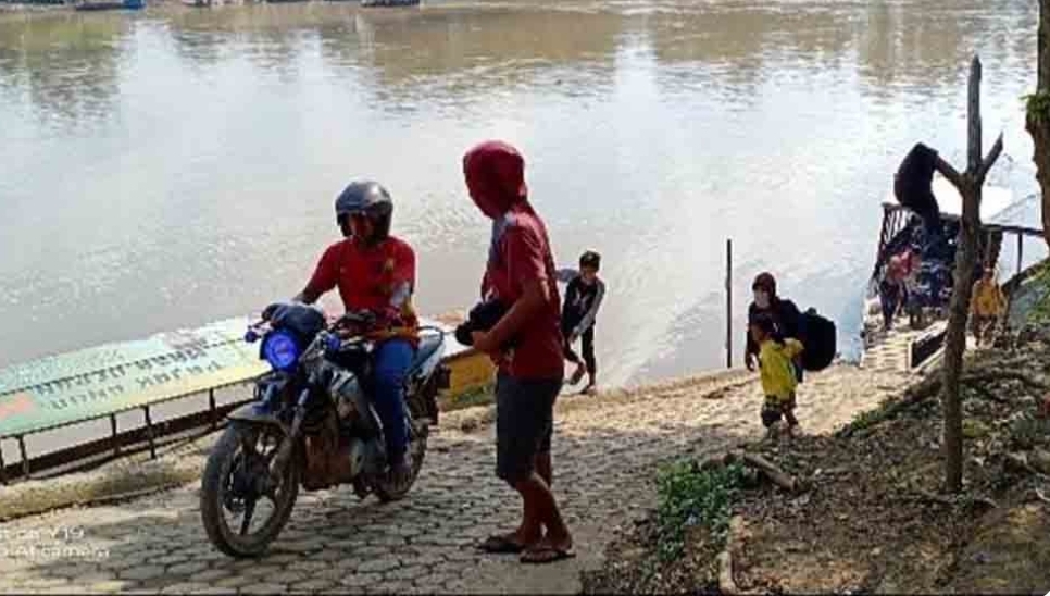 Musim Hujan, Jadi Berkah Bagi Pemilik Usaha Penyebrangan di Desa Keban 2 Kecamatan Sanga Desa, Ini Penyebabnya