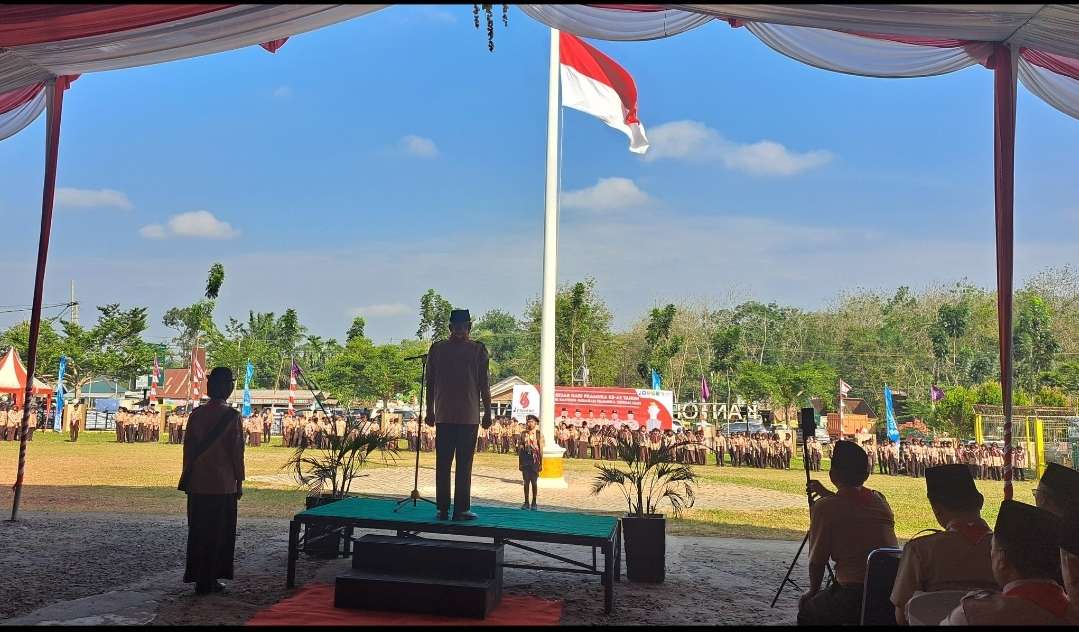 Kwarran Pramuka Sungai Lilin Gelar Apel Besar Pramuka Ke-63