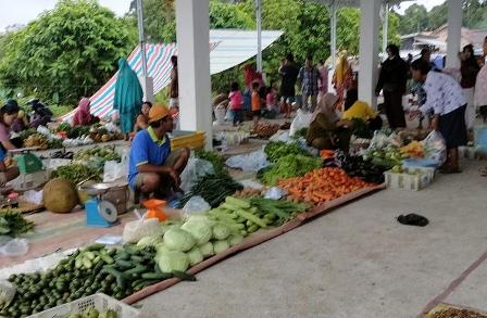 Pertengahan Bulan Januari , Ini Harga Sayuran Pasar Kalangan  di Musi Banyuasin