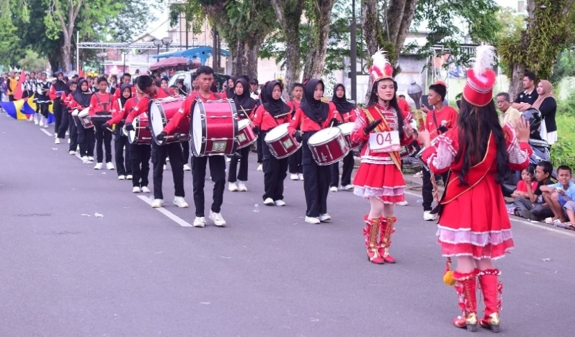Bikin Bangga! Drumband SMP Perintis Ngulak Sukses Sabet Juara di Sekayu Carnaval 2025 