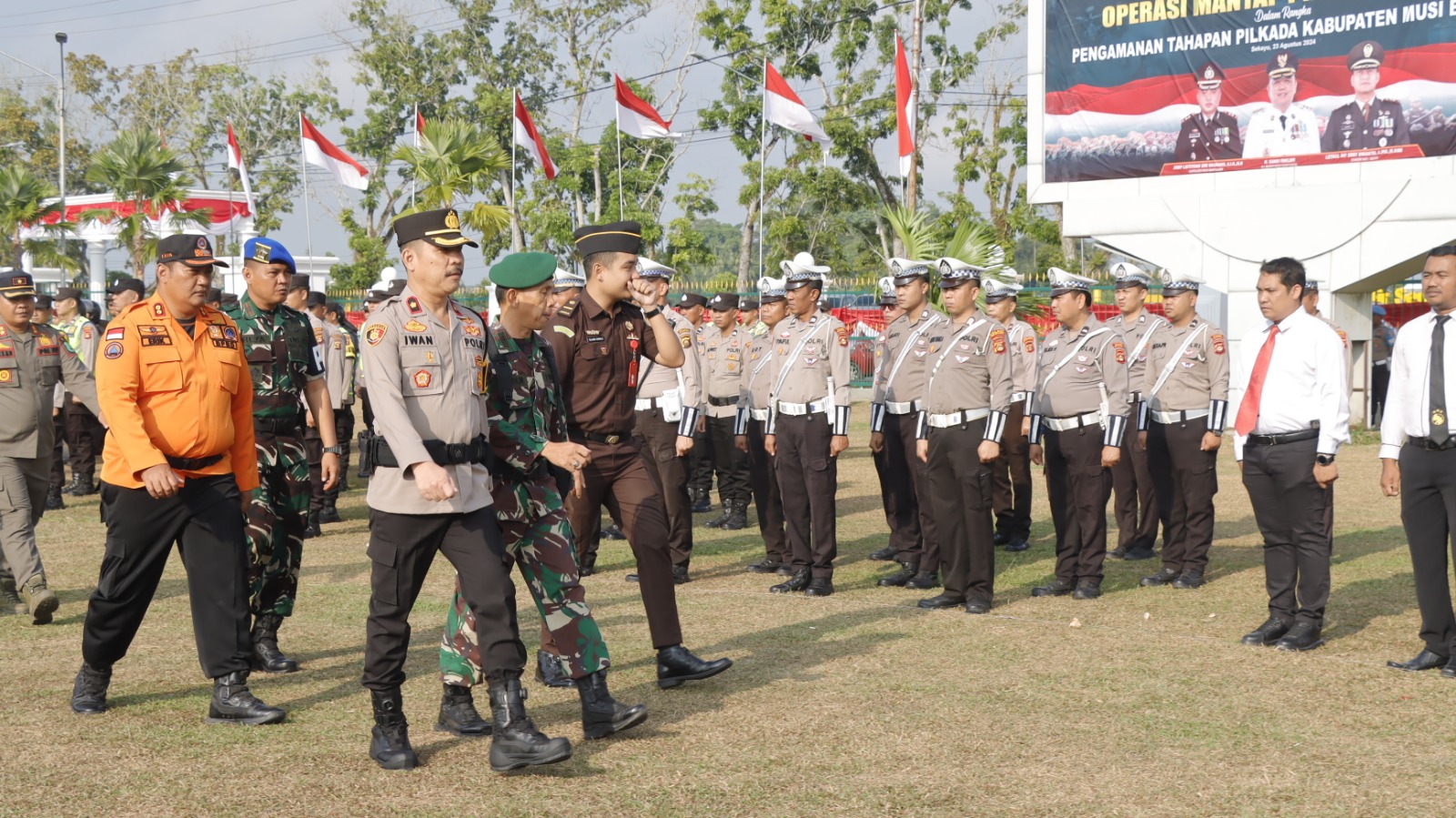 Polres Muba Gelar Pasukan Operasi Mantap Praja tahun 2024, Persiapan Pengamanan Pilkada 