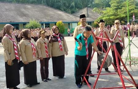 Hut Pramuka di Sanga Desa, Dimeriahkan Beragam Perlombaan 