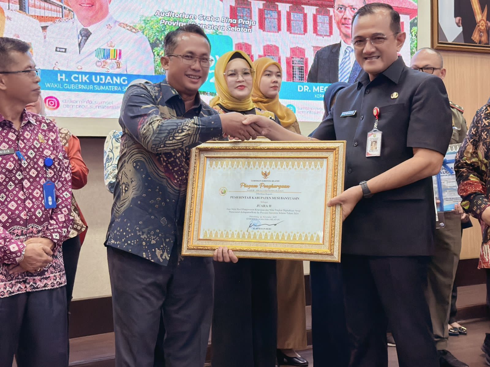 DPK Muba Raih Dua Penghargaan Kearsipan Tingkat Provinsi