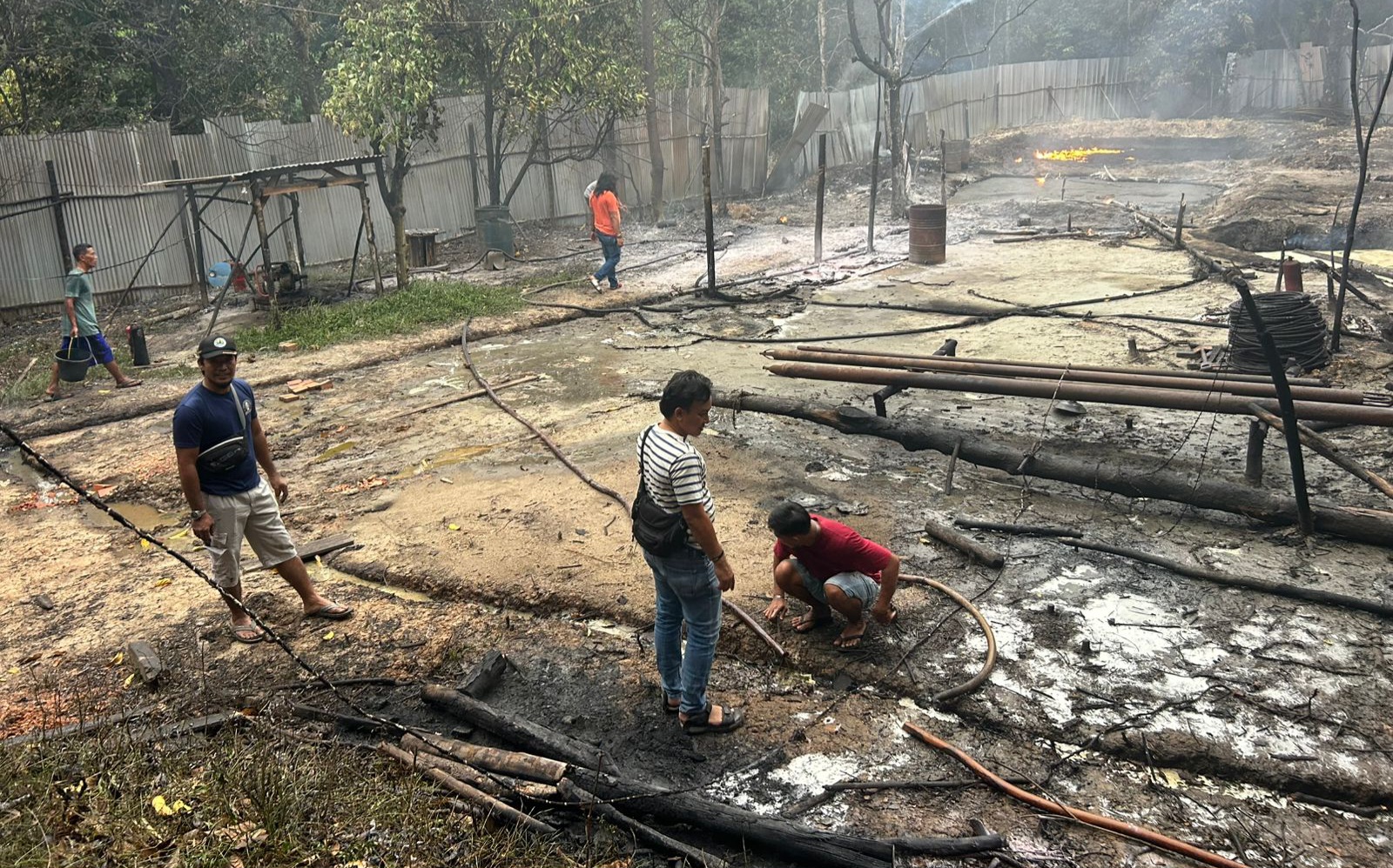 Polsek Bayung Lencir Tingkatkan Kasus Kebakaran Sumur Minyak ke Tahap Penyidikan