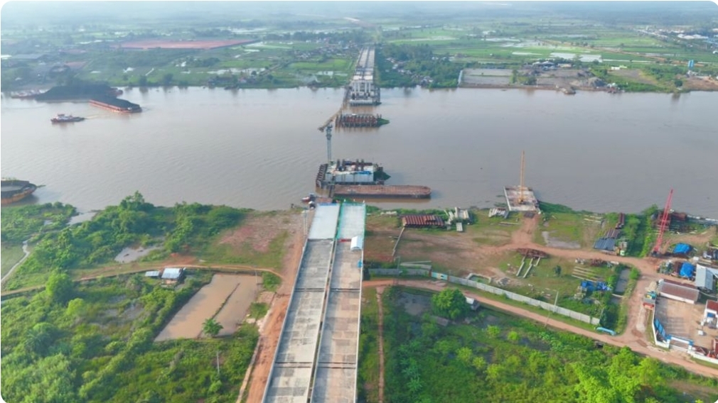 Perkembangan Terbaru Pembangunan Jembatan Musi V, Akses Vital Penghubung Tol Trans Sumatera
