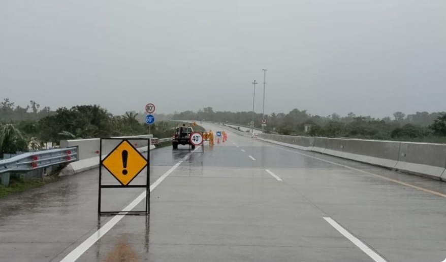 Banjir Genangi Seksi 2 Tol Binjai–Langsa, HK Terapkan Rekayasa Lalu Lintas 